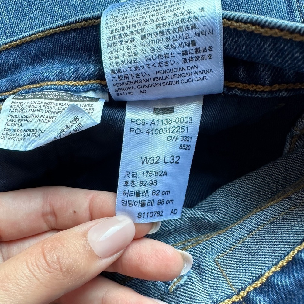 Levi's Y2K 2000s Baggy Carpenter Denim Jeans Mens Workwear W32 L32 - Picture 2 of 4